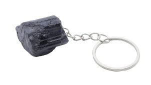 Sleutelhanger Zwarte Toermalijn ruw 3cm