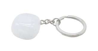 Sleutelhanger Bergkristal getrommeld 3cm