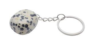 Sleutelhanger Dalmatiërjaspis getrommeld 3cm