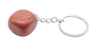 Sleutelhanger Rode Jaspis getrommeld 3cm