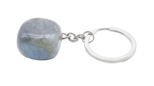 Sleutelhanger Labradoriet getrommeld 3cm