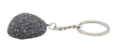 Sleutelhanger Lavasteen getrommeld 3cm