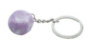 Sleutelhanger Lepidoliet getrommeld 3cm