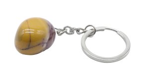 Sleutelhanger Mookaïet Jaspis getrommeld 3cm