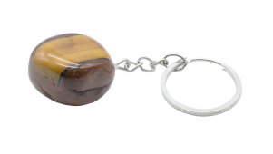 Sleutelhanger Tijgeroog getrommeld 3cm