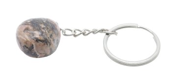 Sleutelhanger Rhodoniet getrommeld 3cm