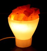 Seleniet Lamp Schaal & Kristallen 20cm