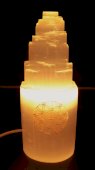 Seleniet Lamp Berg Gegraveerd 20cm - Levensbloem