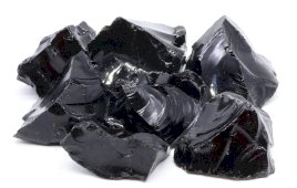 Zwarte Obsidiaan 'A' ruw 1Kg