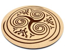 Houten plaat Triskell 20cm