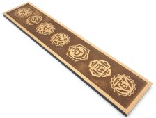 Houten Plaat 7 Chakra's Bruin Ski 26cm