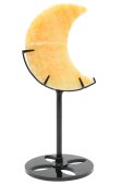 Maan Oranje Calciet op sokkel 16cm