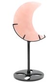 Maan Rozenkwarts op sokkel 16cm