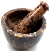 Vijzel Speksteen Luipaard 10cm