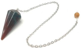 Conische pendel Indische Agaat 3.5cm