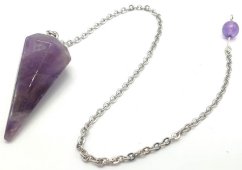 Conische pendel Amethist 3.5cm