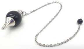 Bolpendel Zwarte Obsidiaan 4cm