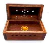Wierookhouder Kegels Hout Doos 8cm