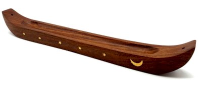 Wierookhouder Hout Kano Maan 36cm