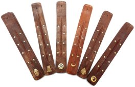 Wierookhouder Hout Ski10 Mix 12 stuks