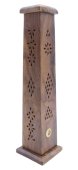Wierookhouder Hout Toren Yin-Yang 30cm