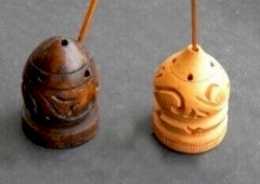 Wierookhouder Hout Mini Spiraal 5cm