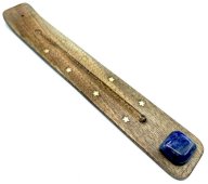 Wierookhouder Hout Ski 25cm + Lapis Lazuli
