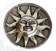 Wierookhouder Metaal Zon Antiek 10cm