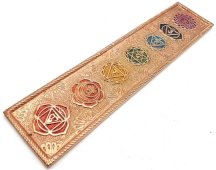 Wierookhouder Metaal 7 Chakra's Koper 28cm