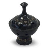 Harsbrander Messing Sterren Zwart 10cm