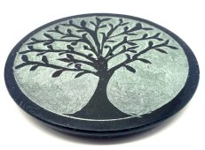 Wierookhouder Steen Rond Levensboom Fijn 10cm