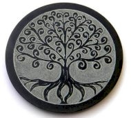 Wierookhouder Steen Rond Levensboom Wortels 10cm