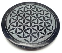 Wierookhouder Steen Rond Levensbloem 10cm