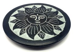 Wierookhouder Steen Rond Zon 10cm