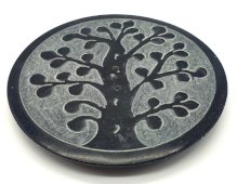 Wierookhouder Steen Rond Levensboom 10cm
