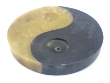 Wierookhouder Steen Ying-Yang Antiek 8cm