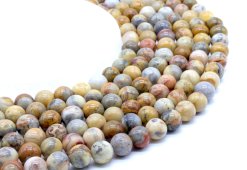 Kralen Crazy Lace Agaat 10mm aan draad 40cm