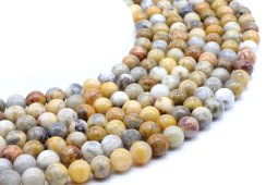 Kralen Crazy Lace Agaat 8mm aan draad 40cm