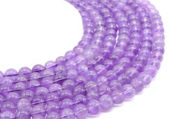 Kralen Amethist 'Purple Light' 8mm aan draad 40cm