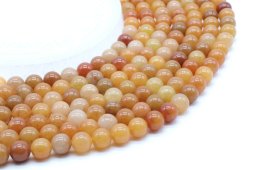 Kralen Oranje Aventurijn 8mm aan draad 40cm