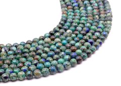 Kralen Chrysocolla 'AA' 6mm aan draad 40cm