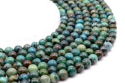 Kralen Chrysocolla 'AA' 8mm aan draad 40cm