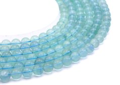 Kralen Blauwe Fluoriet 'AA' 10mm aan draad 40cm