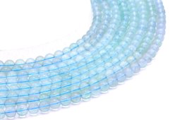 Kralen Blauwe Fluoriet 'AA' 6mm aan draad 40cm
