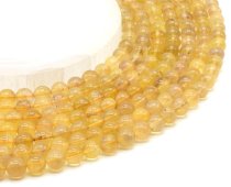 Kralen Gele Fluoriet 8mm aan draad 40cm