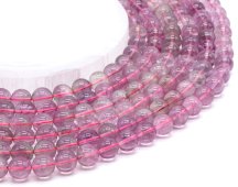 Kralen Paarse Fluoriet 10mm aan draad 40cm