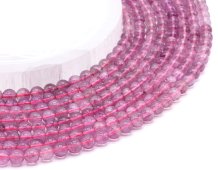 Kralen Paarse Fluoriet 6mm aan draad 40cm