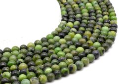 Kralen Nefriet Jade 6mm aan draad 40cm