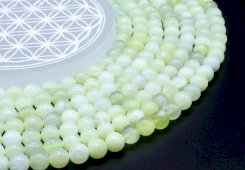 Kralen Groene Jade 8mm aan draad 40cm