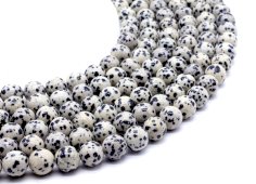 Kralen Dalmatiërjaspis 10mm aan draad 40cm